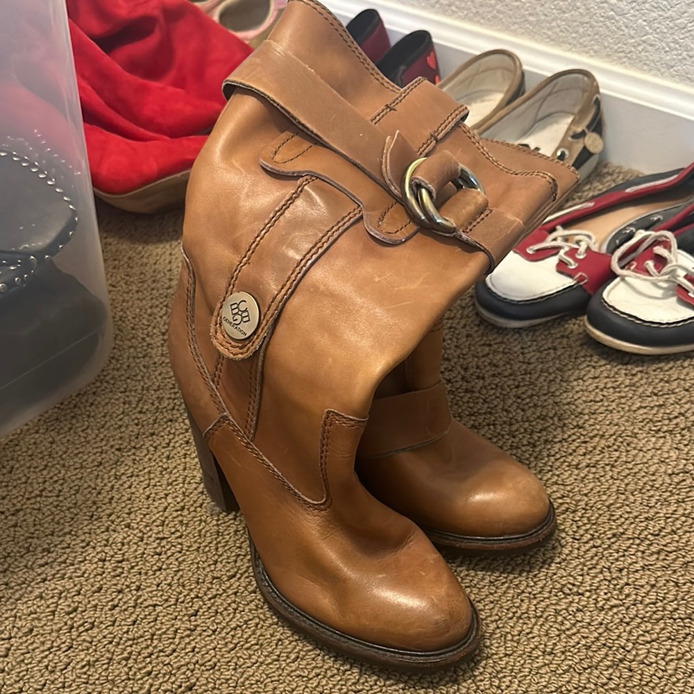 Women's Brown Leather Boots